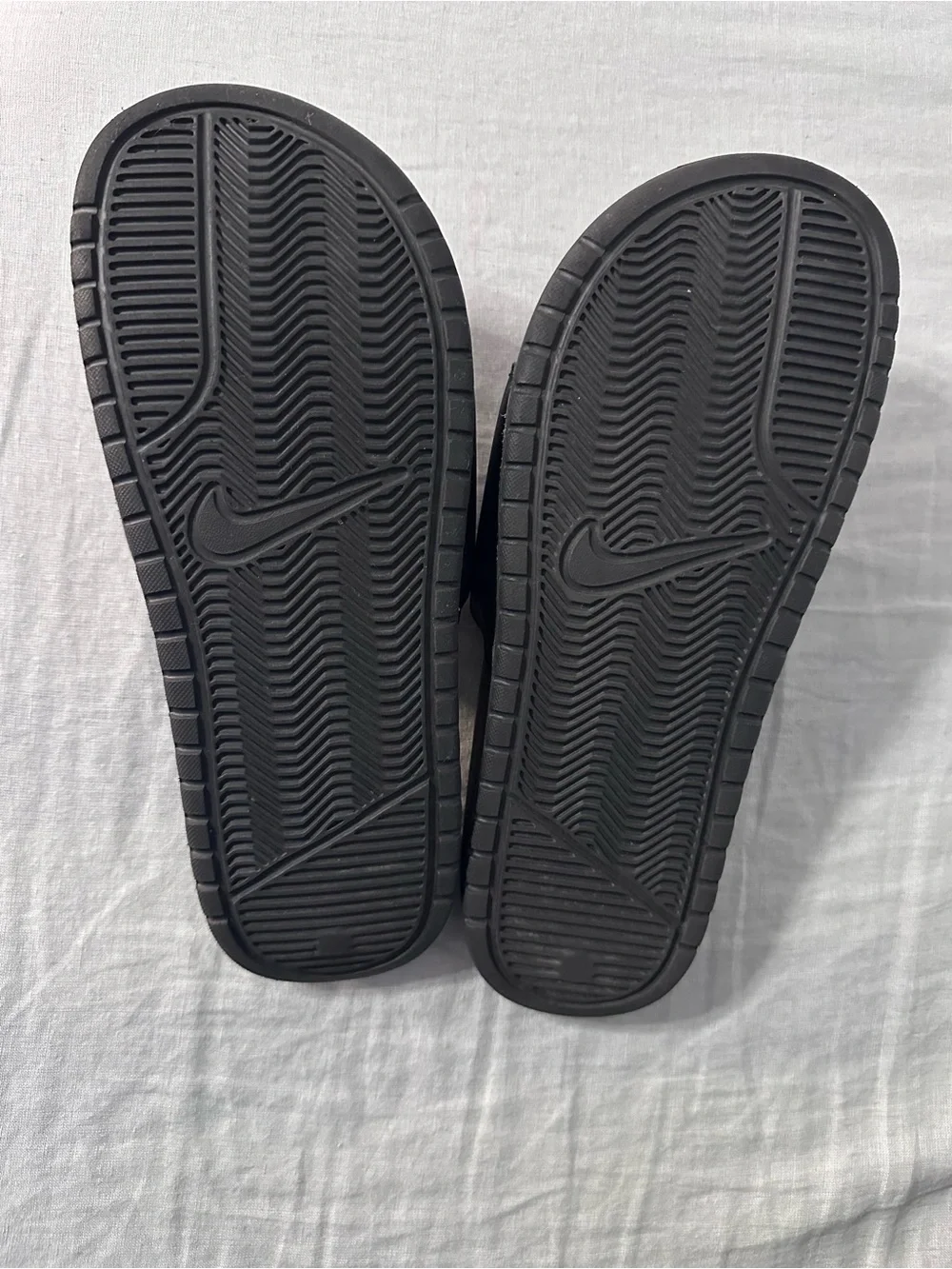 Women's Nike Benassi JDI Slides Black and Rose Gold Colorway Size 8